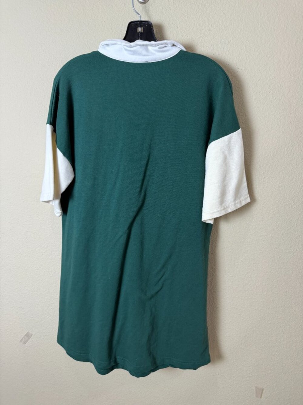SHEIN Rugby Polo Shift Dress Tunic Colorblock Size XS Green White - Picture 4 of 9